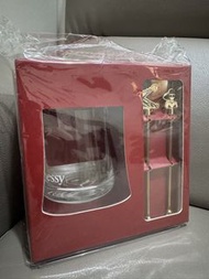 (全5星賣家) Hennessy 軒尼詩限量紀念套裝 酒杯x1 金屬攪拌棒x2