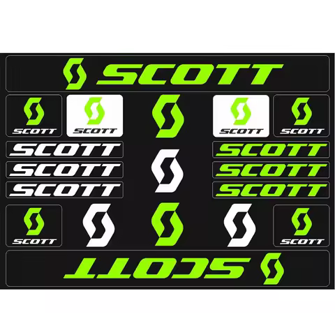 Reflective Scott Stickers for Road Bike Mountain Cycling Sticker MTB Bicycle decals pvc stickers
