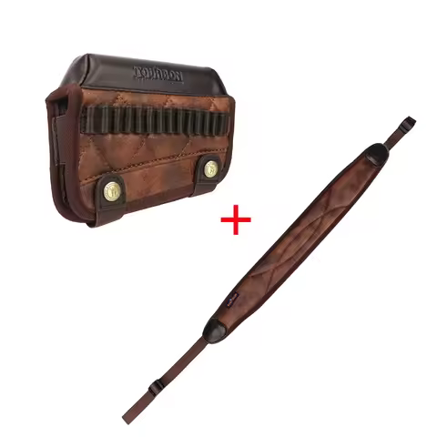 Tourbon Rifle Cheek Rest Riser Rimfire Rifle .22 LR /17 HMR Cartridges Bullet Ammo Holder Gun Sling 