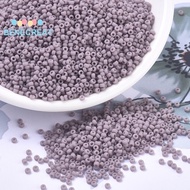 BENECREAT 10gs MIYUKI Round Rocailles Beads Japanese Seed Beads 11/0 (RR410F) Matte Opaque Mauve 2x1