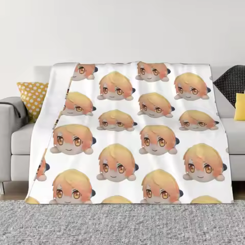Tsukasa Tenma plush Throw Blanket Tourist Travel Soft Plush Plaid Blankets