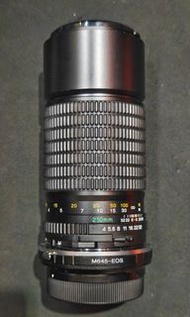 Mamiya 210/4 sekor C FOR M645 已改為 反射鏡 波波鏡 折返鏡 連 轉接環 for Canon EF