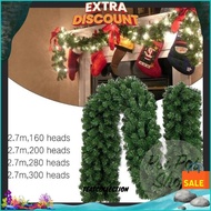 2.7M Wire Leaf Garland Christmas Decoration Leaves Christmas Decoration Quality Christmas Wrap Wire 