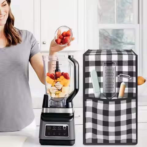 Blender Dust Cover Anti-Stain Cover For Kitchen Blender Protection With Accessory Pocket Kitchen Ble