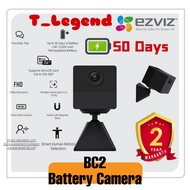 Ezviz Wi-Fi Battery Camera BC2 - 1080p, Smart Human Motion Detection, Palm-Sized, Two-Way Talk, 2,00
