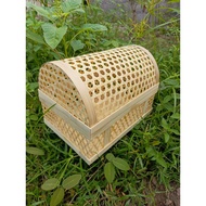 (30x20) Bamboo Crate Basket | Bamboo Hinge Box | Woven Crate Box