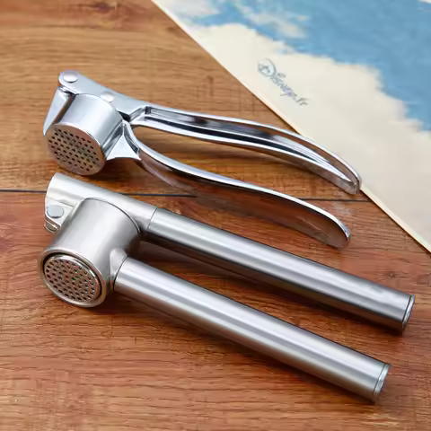 Manual Garlic Press, Stainless Steel Manual Garlic Press, Garlic Puree Machine, Garlic Crusher, Garl