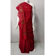 / Chiffon Saree / Fully Embroidery Sequence Saree / Party Wear Saree / Soft Bollywood Saree