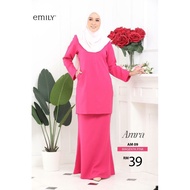 Baju Kurung Amra by Emily - Magenta Pink