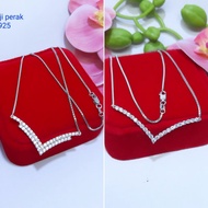 925 silver necklace fuji silver necklace white gold plated silver necklace 925 original