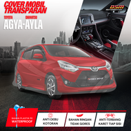 Cover Mobil Transparan Toyota Agya Ayla / Bahan Plastik PE Tebal 80 Micron Waterproof Outdoor Indoor