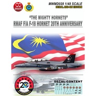 1/48 scale RMAF F/A F-18 Hornet decal