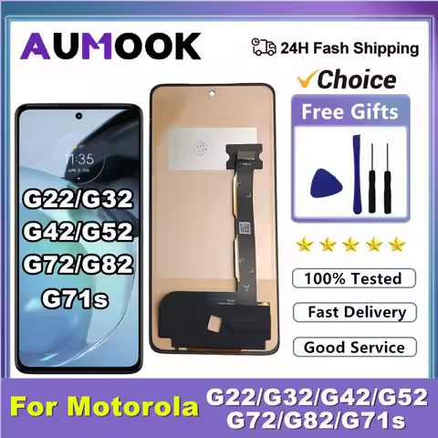 For Motorola Moto G22 G32 LCD Display Touch Screen Digitizer With Frame For Motorola Moto G42 G52 G7