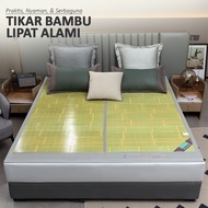 HIJAU Natural Folding Bamboo Mat, Cool, Green, Anti-Hot, 180x200, 160x200, 120x200cm - X9A1/B1/C1