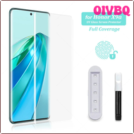 OIVBQ 3D Curved Full Glue UV Tempered Glass For Honor X9A X9B Screen Protector For Honor 100 Pro V40