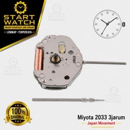 MESIN MIYOTA 2033 Watch Movement Original Japan Muvement Miyota watch movement 3 high pole hands