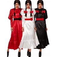 Film Television Inspired Annabelle-style Bridal Costume - White Retro Dress for Halloween