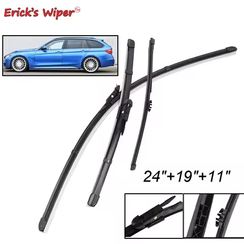 Erick's Wiper Front & Rear Wiper Blades Set For BMW 3 Series F31 Touring 2011 - 2019 Windshield Wind