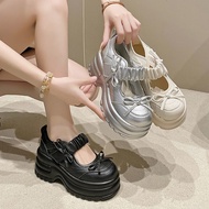 8Cm Thick Sole Heightening Shallow Mouth New Casual Mary Jane Shoes
