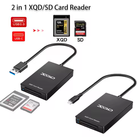 Multi-Function XQD SD Card Reader Type-C USBC USB 3.0 Card Adapter Speed Up to 5Gbps for Sony G&M Se