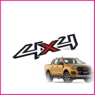 สติกเกอร์ 4x4 จำนวน 2 แผ่น สำหรับ ford ranger สติกเกอร์ติดรถยนต์ สติกเกอร์ฟอร์ดเรนเจอร์ **** **การัน