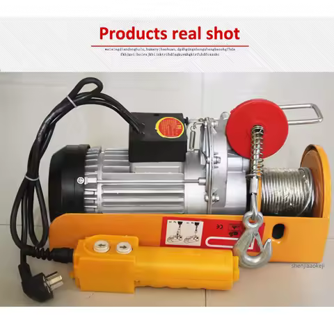 Hot Sale Small Electric Crane PA400 Mini Portable Hoist Crane 12/20/30m Steel Wire Windlass Small Ho
