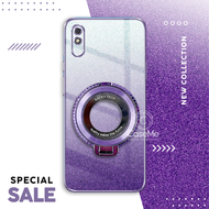 Soft Case Xiaomi Redmi 9A Case Gliter Standing Magnetic Ring Holder Wireles Silicone Casing