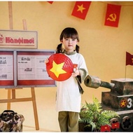 Red flag hat with yellow star for children - Vietnam flag hat - Red flag hat