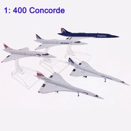 Concorde Air France British Airways Supersonic Aircraft Model 1: 400Metal Alloy Diecast Limited Coll