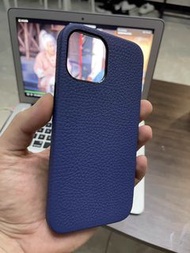 全新 Melkco iPhone 13 Mini 藍色真皮全包皮套