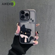 Cute Black Cat Phone Case With Lens Glass For Realme GT 7 6 5 GT Neo 6 5 SE 2T V70 V60 V60S V50 V50S