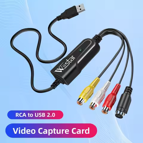 Wiistar New Driver Free USB 2.0 Video Capture Card Capture for Windows 10/8/7/XP Capture Video Conve