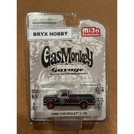 Greenlight Mijo Exclusives Gas Monkey Garage 1968 Chevrolet C-10 Matte #51120-A Black (1:64)