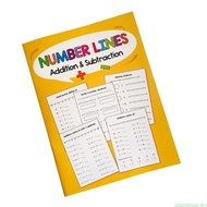 amonoqa Math Exercise Book Math Training Notebook Classroom Number Line Exercise Paper