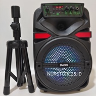 Speaker Bluetooth Karaoke FLECO X-BASS 5000 Watt F-8805LED/F-8807LED