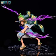 NEW One Piece Action Figure Wano Country GK Roronoa Zoro Three Swords Skill Battle Edition 19cm Pvc Anime Model Collection Figma