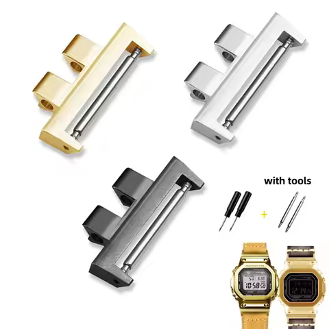 GMW-B5000 1pair Connector Adapter For Casio GSHOCK GM-B2100 Stainless Steel to 22MM universal watchb
