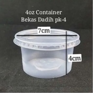 [READY STOCK] 4oz PP Round Container with Lid [ 100sets± ] Benxon PK-4 - Disposable Plastic PP Food 