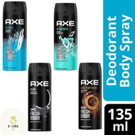 Axe Body Spray Ice Chill / Ice Breaker / BLACK / Dark Chocolate 135ml each