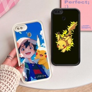 NA-64 Pikachu Pokemon Shockproof Casing for OPPO A7 F7 A12s A12 F9 A5S Realme 2 Pro