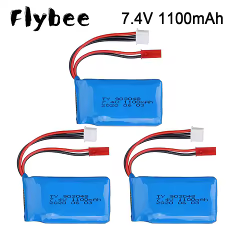 7.4V 1100mAh Li-Po Battery for WLtoys A949 A959 A969 A979 V912 V913 V353 k929 V262 L959 T23 T55 F45 