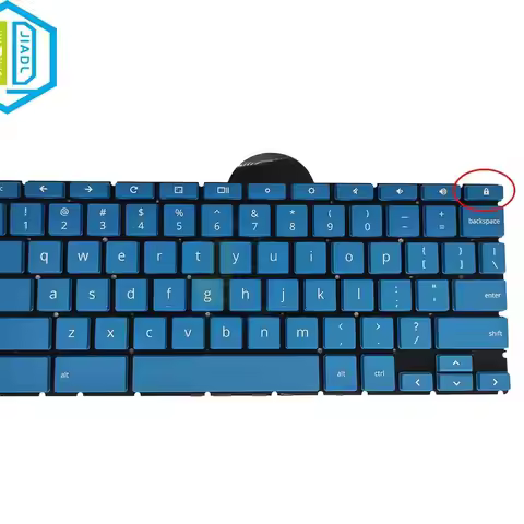 US English Blue Keyboard For HP Chromebook X360 11 G3 EE Chromebook X360 11MK G3 EE Blue Keycaps Not