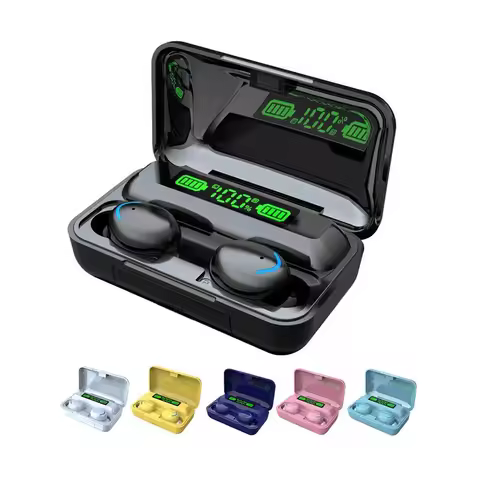 New Explosion Model F9 Wireless Bluetooth Headset TWS Power Display Touch Control Earphones Waterpro