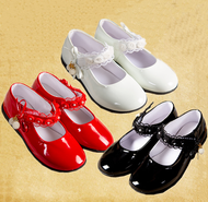 Girls Host Small Leather Shoes New Princess Shoes Dance Shoes Fashion Women's Shoes Trendy Shoes Soft Bottom Single Shoes Model Small Leather Shoes