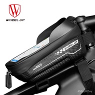 Wheel Up Saddle Bag Bike Top Front Tube Frame Bag Cycling Bag Waterproof 6.5Inch Phone Case Touch Screen MTB Bicycle Acc