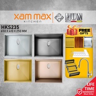 HUN NANO SINGLE BOWL UNDERMOUNT SUS 304 STAINLESS STEEL WORKSTATION KITCHEN SINK SINKI DAPUR | BANOV