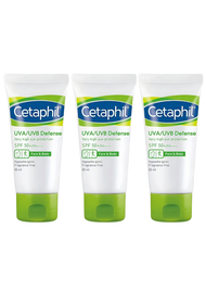 Cetaphil UVA/UVB Defense Sunscreen Daily Facial Moisturizer SPF50/PA ++ 50mL/moisturising cream 550g