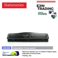 Kw 999 Adjustable 3 Hole Punch Pukulan Tiga Lubang