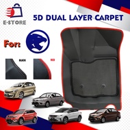 [Full set] 5D Carpet Proton Saga BLM FL FLX Persona Gen2 Wira Waja Exora Iriz X70 x50 Preve Iswara 2 Layer 5D Carpet