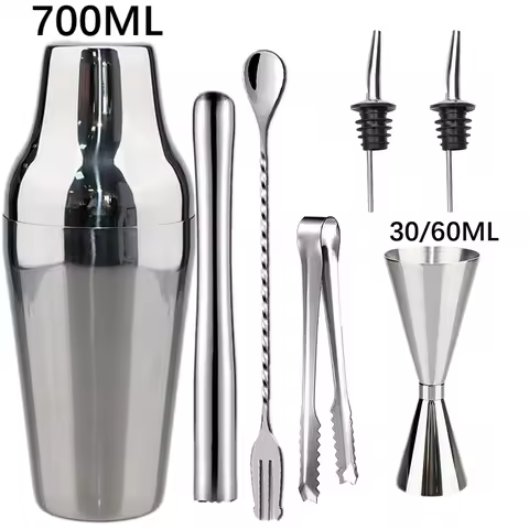 2025 New Cocktail Shaker Professional Stainless Steel Bartender Wine Cup Cocktail Mixer Martini Cock
